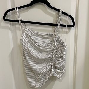 Zara Black and White Striped Camisole